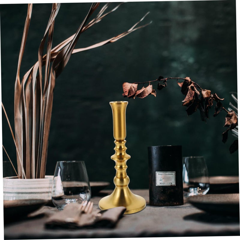 Taper Candle Holder Retro Decorative Centerpiece for Dining Wedding Home Decor Romantic Candlelight Dinner - Image 5