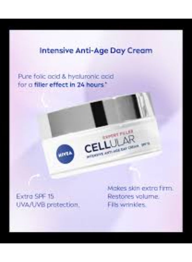 Nivea Cellular Filler Intensive Anti-Aging Day Cream SPF15 50ml - Image 2