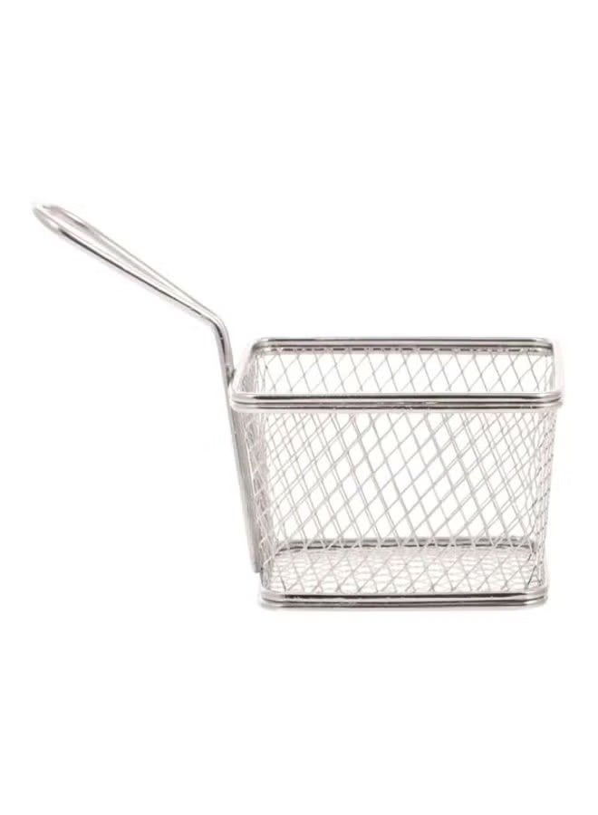 Snack Holder Basket Silver 10.5 x 6 x 9cm - Image 3
