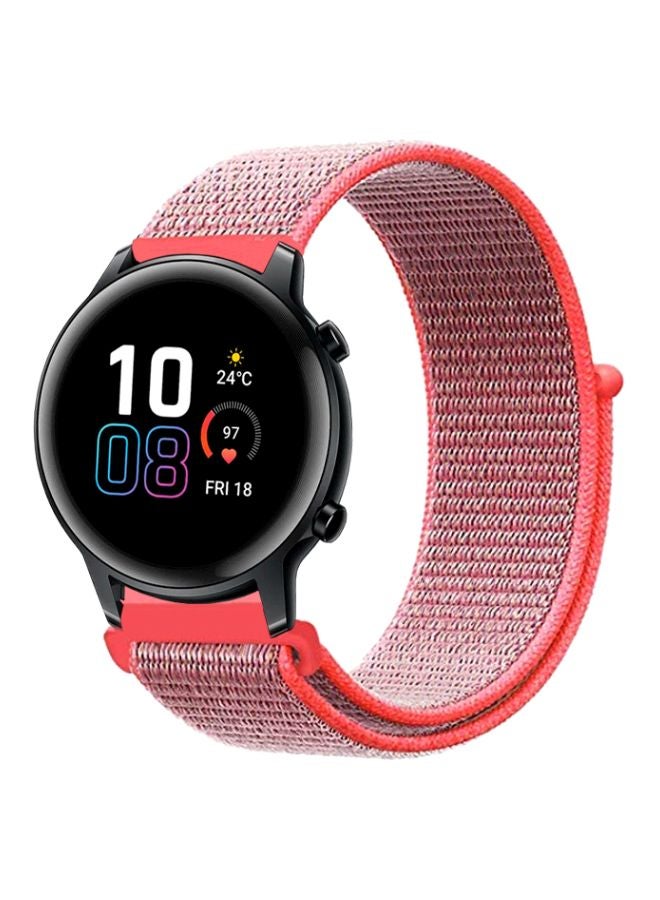 Perfii Replacement Band For Honor MagicWatch 2 42mm Hot Pink - Image 1