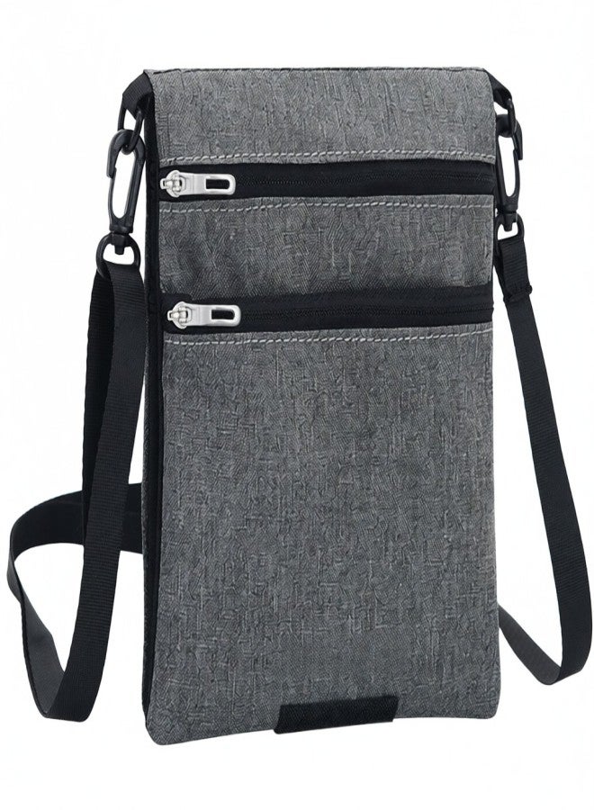 JUNLETU Travel Neck Pouch Neck Wallet Stash Passport Holder for Men and Women - Image 1