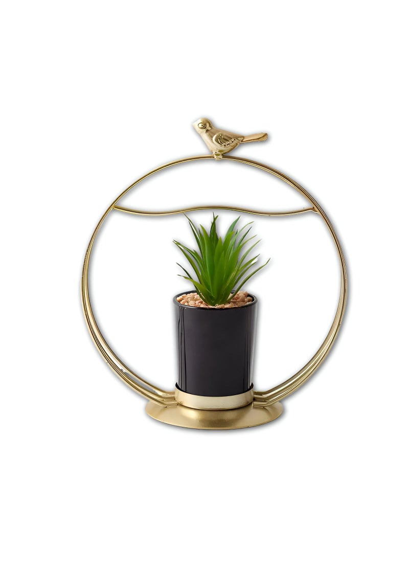Generic Decorative Metal Flower Vase - Unique Vintage Wheel-Shaped Design Perfect For Home Decor And Special Occasions Like Valentine'S Day, Weddings, And Christmas Celebrations  - Image 1