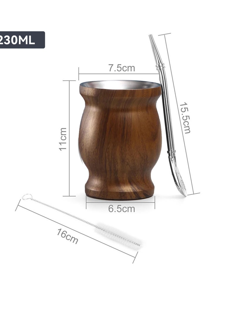 JZS طقم كوب بومبيلا من يربا ميت بجدار مزدوج من الفولاذ المقاوم للصدأ - Image 2