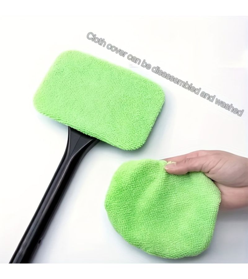 Green Car Windshield Dust Removal Brush Anti Fog Window Cleaning Tool - Image 4