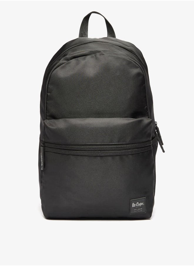 Lee Cooper Boys Solid Backpack with Adjustable Straps and Zip Closure - 30x13x44 cm  - Image 1