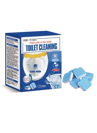 Ultra-Clean Toilet Effervescent Tablets, Automatic Toilet Cleaner, Toilet Disinfection Tablets, Cleaning Decontamination, Urine Stain Remover, Toilet Cleaning Spirit（1 Box of 16 Pieces） - pzsku/Z1960ECFD46E245B48A90Z/45/_/1698220635/bc3c5137-9026-49d9-ae5c-e819e56800bb