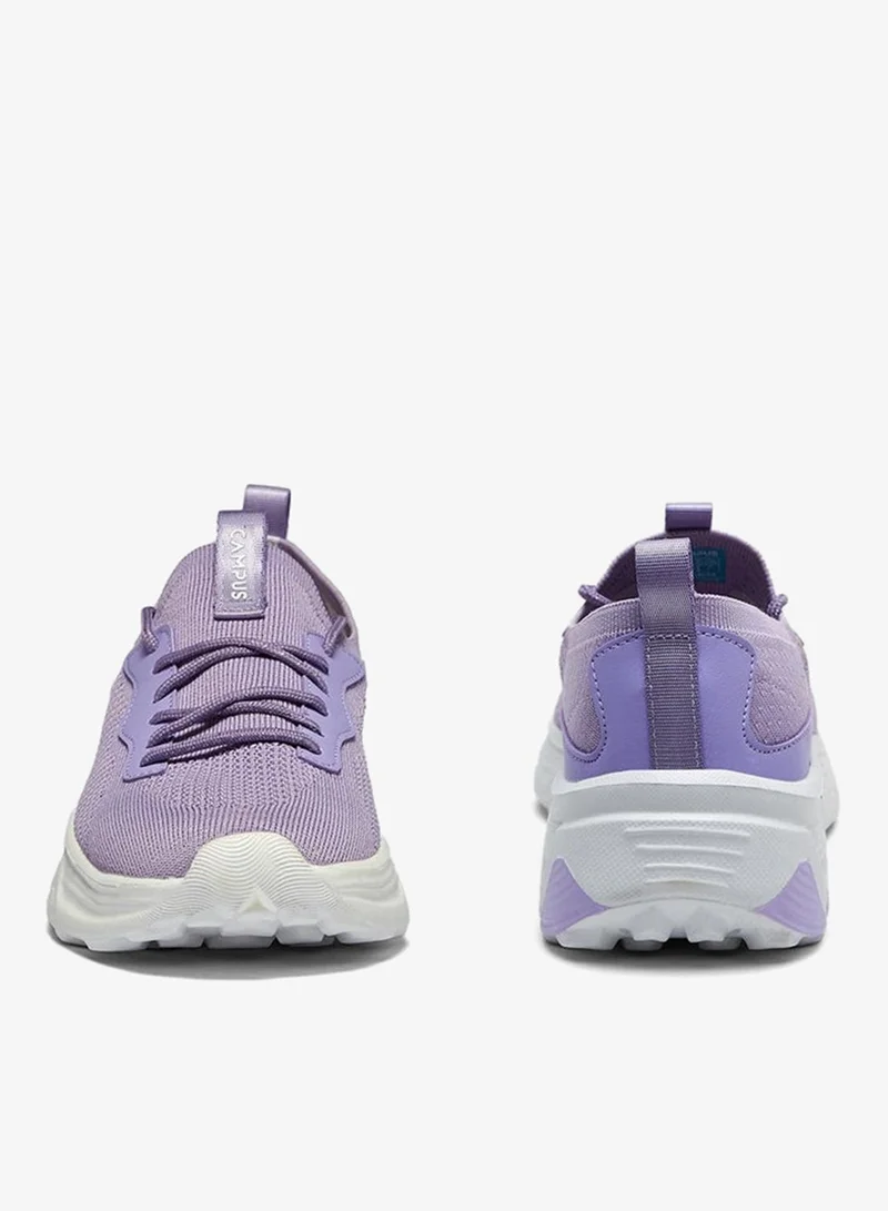 CAMPUS L.Prpl/Wht Women’s Low Top Sneakers – Sleek Lace Up Fit Shoes with Bold Patterned Sole for a Standout Look for Women | Best Price UAE