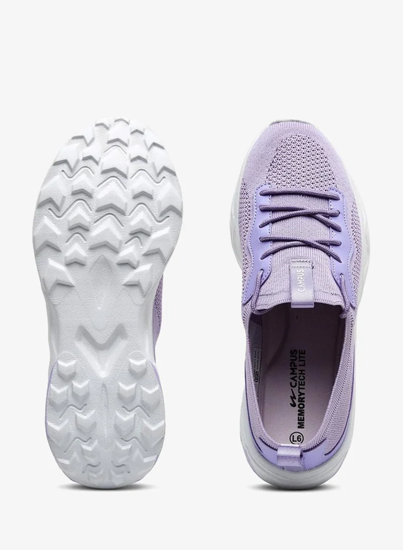 CAMPUS L.Prpl/Wht Women’s Low Top Sneakers – Sleek Lace Up Fit Shoes with Bold Patterned Sole for a Standout Look for Women | Best Price UAE