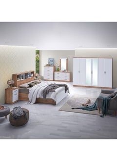 Home Box Juno Queen Bed with Headboard Storage 224 x 120 x 170 cm  - Image 4