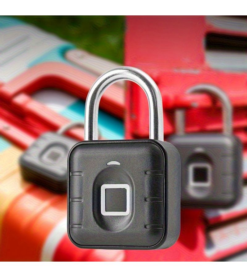 Smart Fingerprint Padlock Keyless Locker Lock For Travel Gym Warehouse Door - Image 5