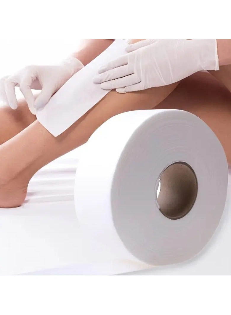 ABS 1 Roll Hypoallergenic  Non-Woven Hair Removal Paper - Easy-to-Cut, Sticky Body Wax Tape for Smooth Legs & Skin, Single-Use - Image 1