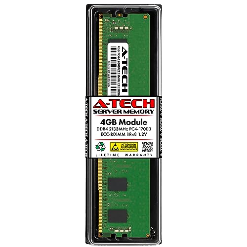 A-Tech 64GB Kit (2x32GB) DDR4 2133MHz PC4-17000 ECC RDIMM 2Rx4 Dual Rank 1.2V ECC Registered DIMM 288-Pin Server & Workstation RAM Memory Upgrade Modules (A-Tech Enterprise Series) - Image 1