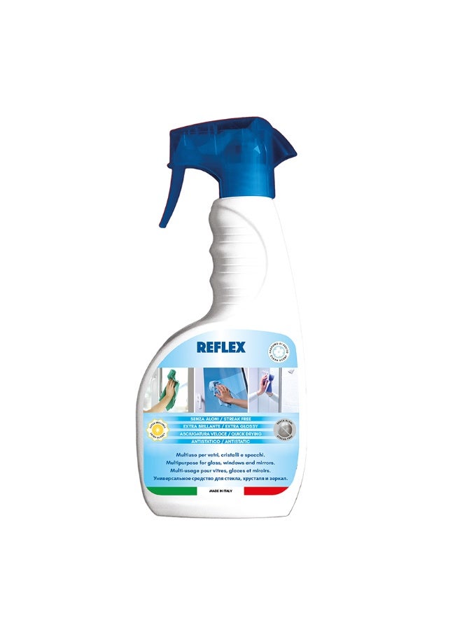 Reflex Concentrated Glass Cleaner – 750 ml – Streak-Free Shine – By Farber (Made in Italy)