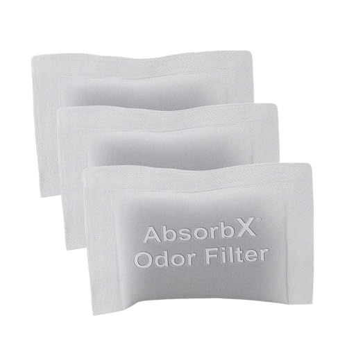 SensorCan Official AbsorbX Trash Can Deodorizer 3-Pack, All Natural Activated Charcoal Odor Absorber Stops Garbage Smells, Air Filter Freshener for 8 Gal and Larger Waste Bins with Compartment - Image 1