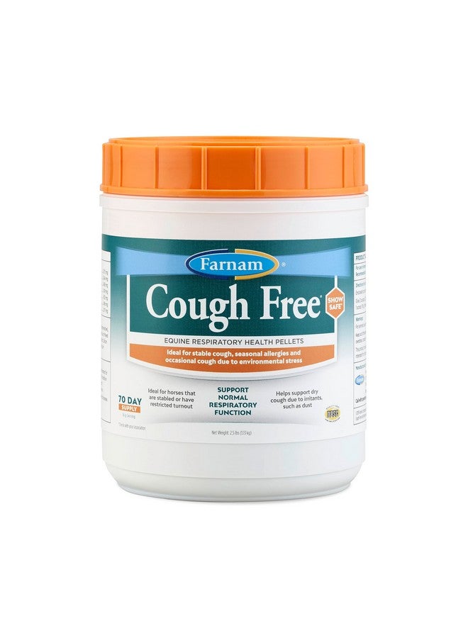 Farnam Cough Free Horse Cough Supplement Pellets, Provides Respiratory Support For Horses With Seasonal Allergies Or Stable Cough, 2.5 Pounds, 70 Day Supply - Image 1