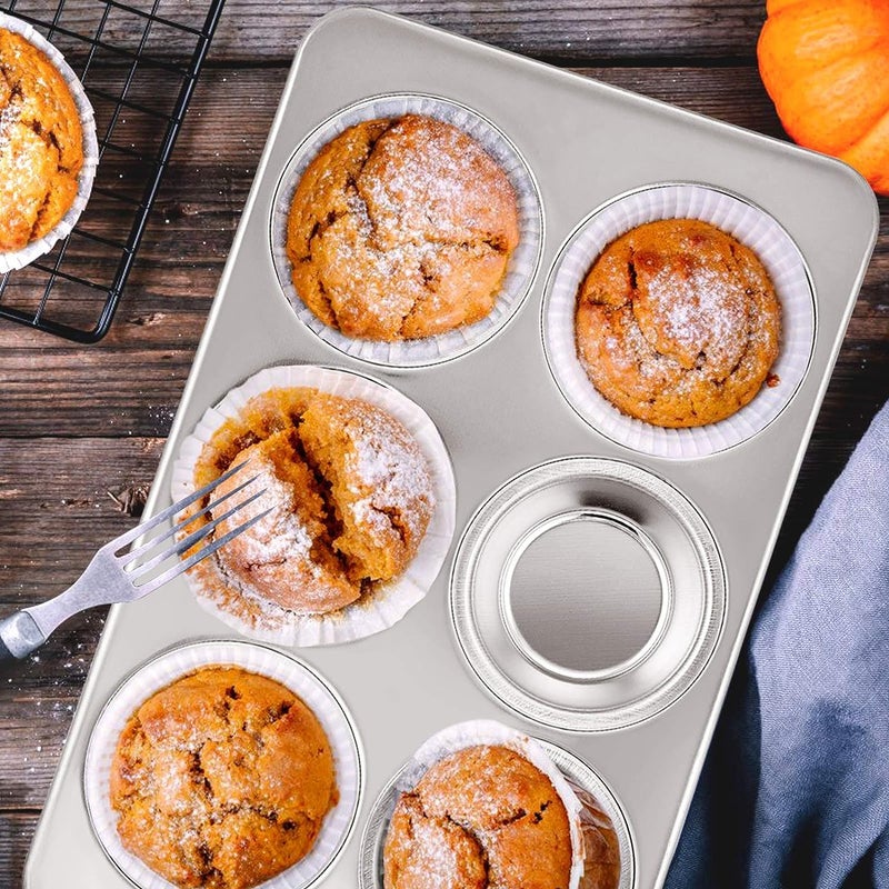 Rinkle Trendz Aluminium Muffin TrayCup Cake Tray 6 Cups - Image 2