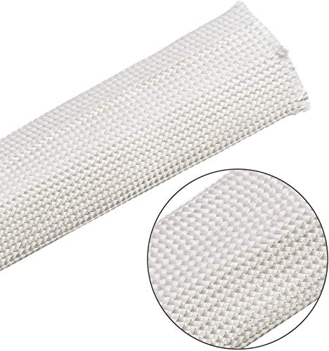 Immech - 3mm Fiberglass Insulation Sleeves, silicone coated, Wire sleeve, sleeve for good wire protection 1 Meter - Image 2