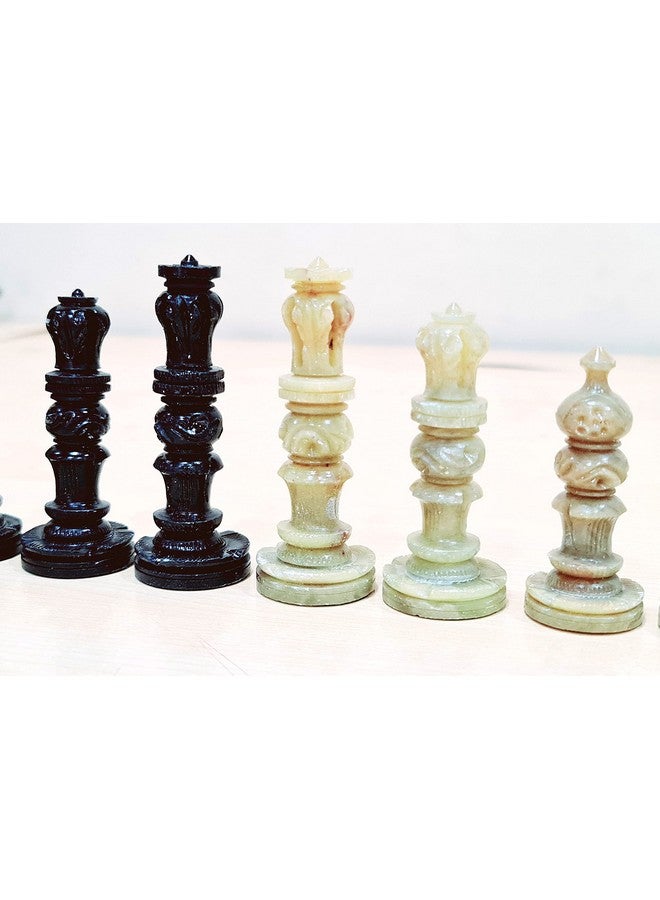 StonKraft Adult Stone Chess Pieces Chessmen Chess Coins (2.5" King), Multicolor - Image 5