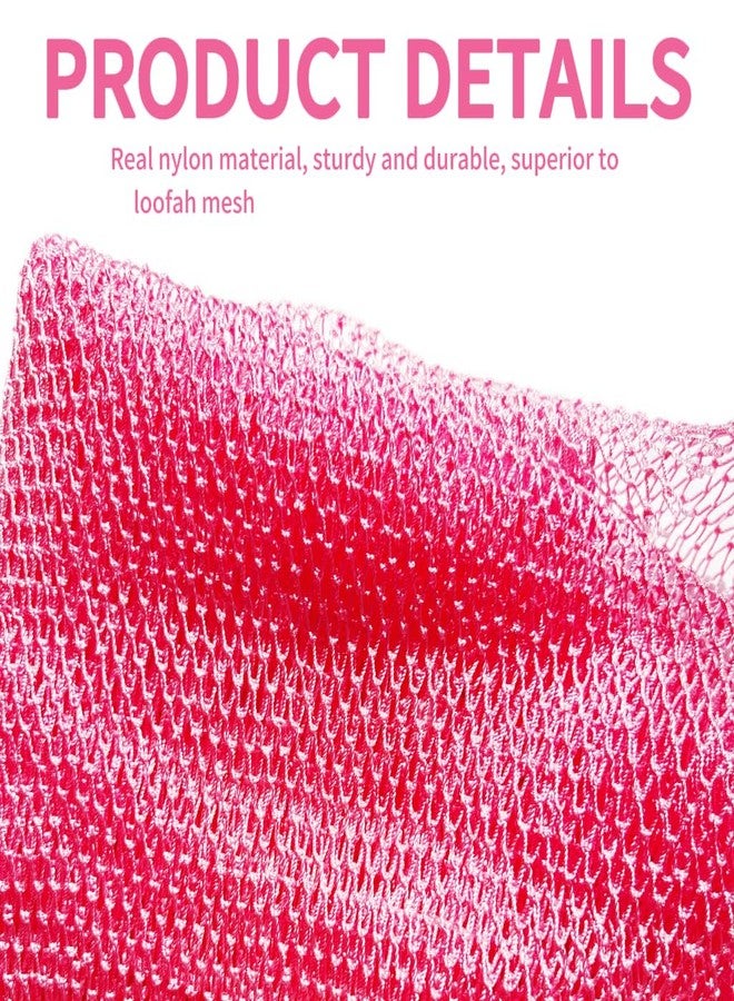 SPMKTBOZAI African Net Sponge Authentic, African Exfoliating Sponge Real African Net Black Owned, African Bath Sponge Back Scrubber, Body Exfoliator Shower Bath Accessories (Pink) - Image 2