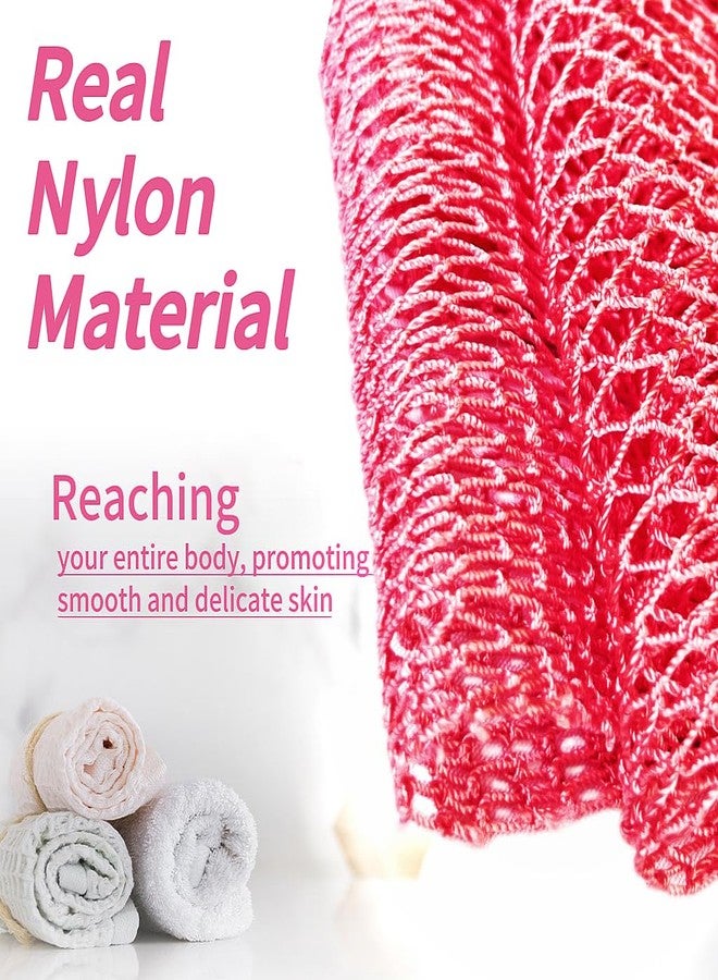 SPMKTBOZAI African Net Sponge Authentic, African Exfoliating Sponge Real African Net Black Owned, African Bath Sponge Back Scrubber, Body Exfoliator Shower Bath Accessories (Pink) - Image 5