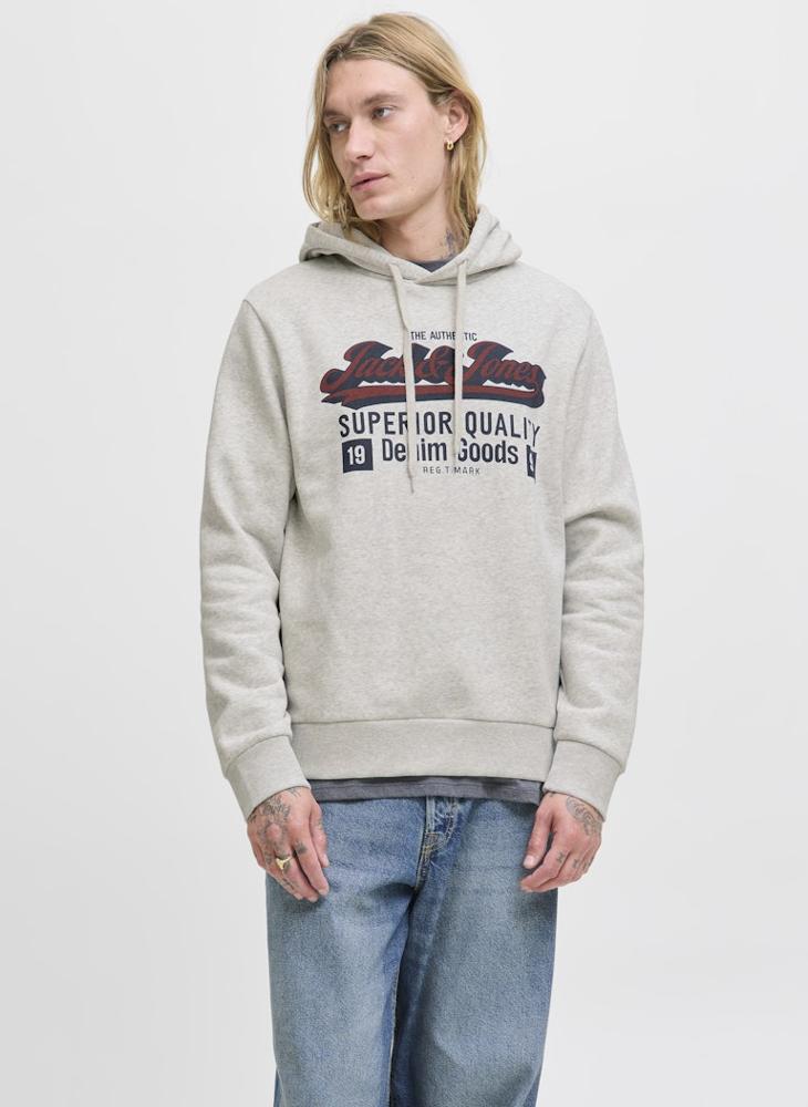JACK & JONES Logo Regular Fit Pullover Hoodie - Image 1