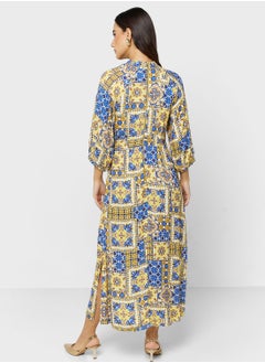Closet London High Neck Printed Dress  - Image 2