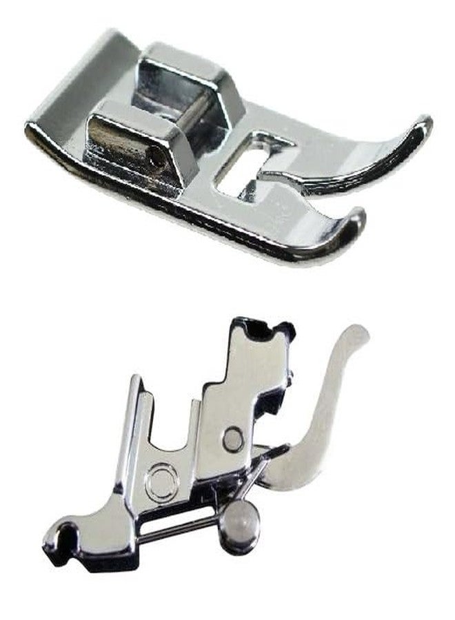Zenith Low Shank Foot Adapter and Zig Zag Pressure Foot Combo Imported Stitch for All Automatic Sewing Machines, Steel - Image 1