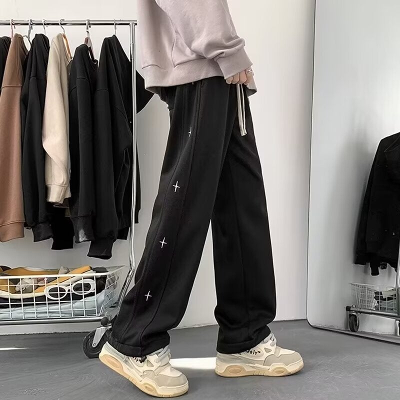 Casual Pants Men'S Loose Straight Youth Boys Sports Sweatpants Men - Image 4