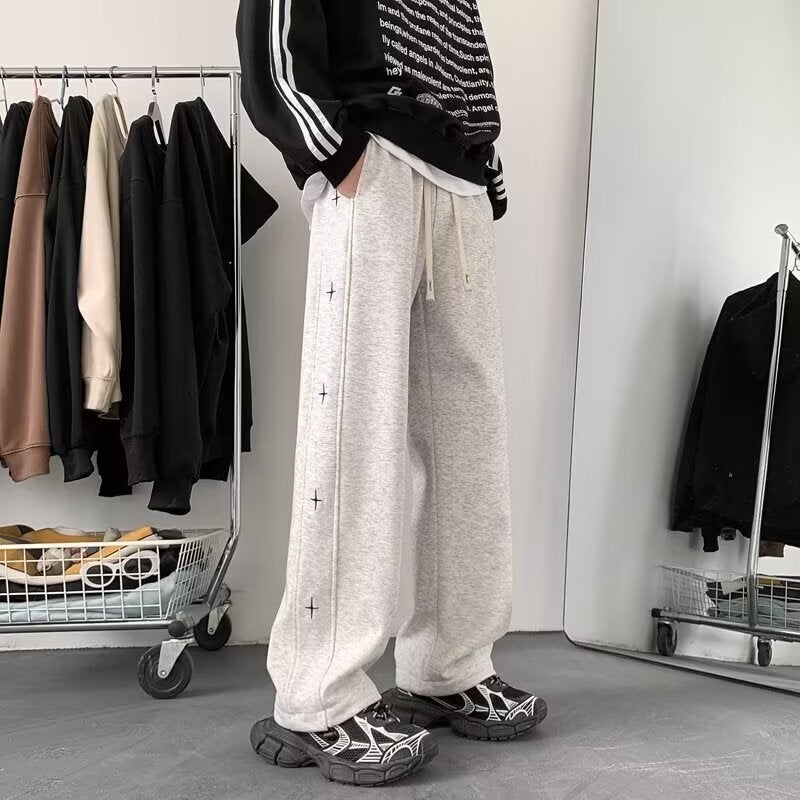 Casual Pants Men'S Loose Straight Youth Boys Sports Sweatpants Men - Image 3