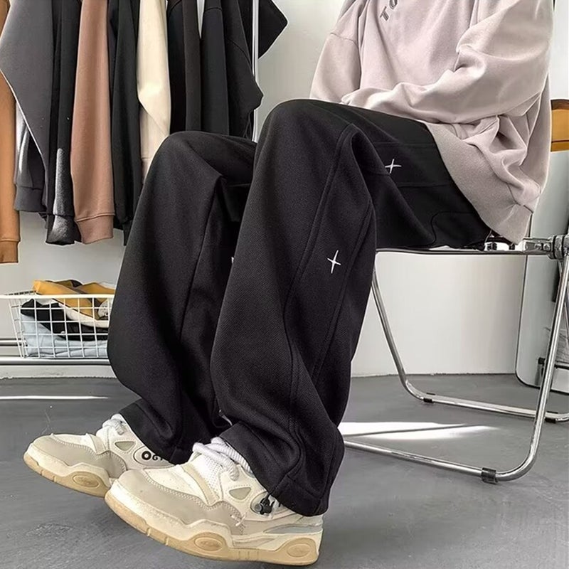 Casual Pants Men'S Loose Straight Youth Boys Sports Sweatpants Men - Image 1