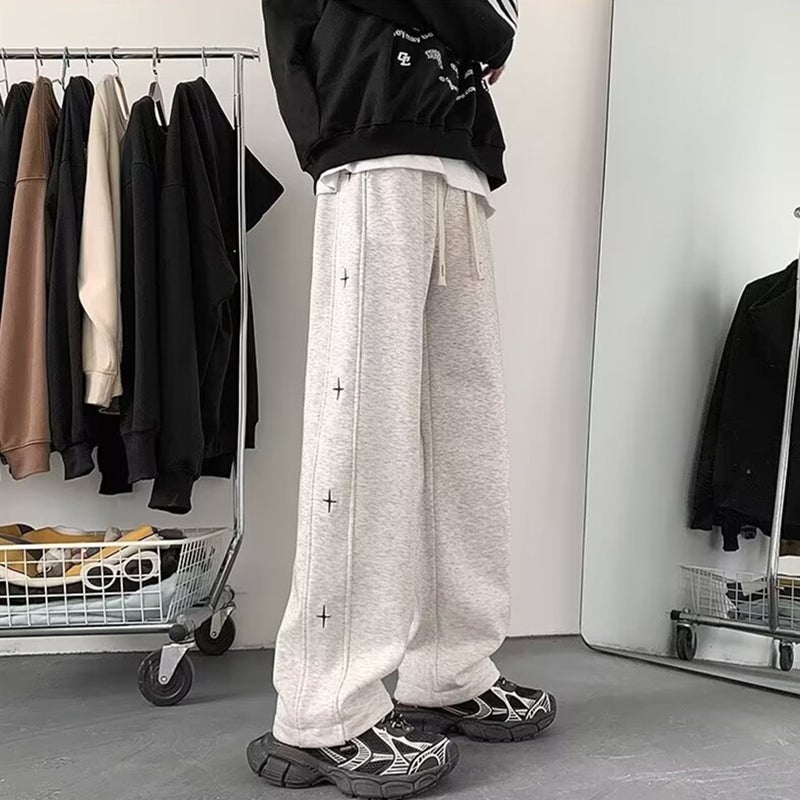Casual Pants Men'S Loose Straight Youth Boys Sports Sweatpants Men - Image 5