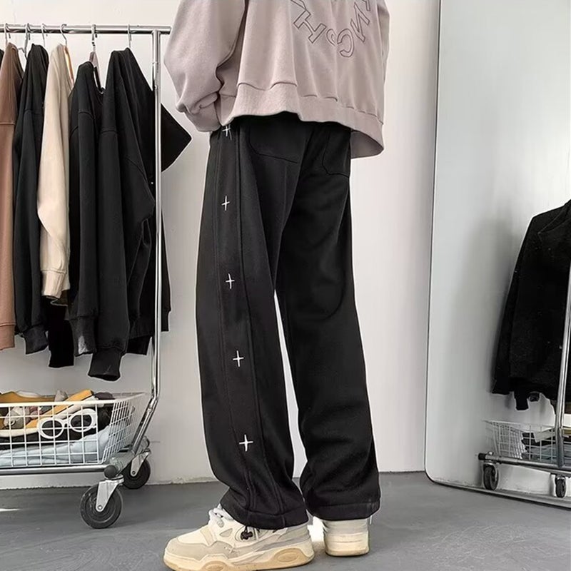 Casual Pants Men'S Loose Straight Youth Boys Sports Sweatpants Men - Image 2