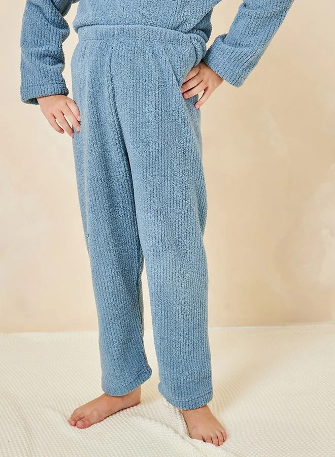 Styli Smile Patched Textured Top & PyjamaSet
