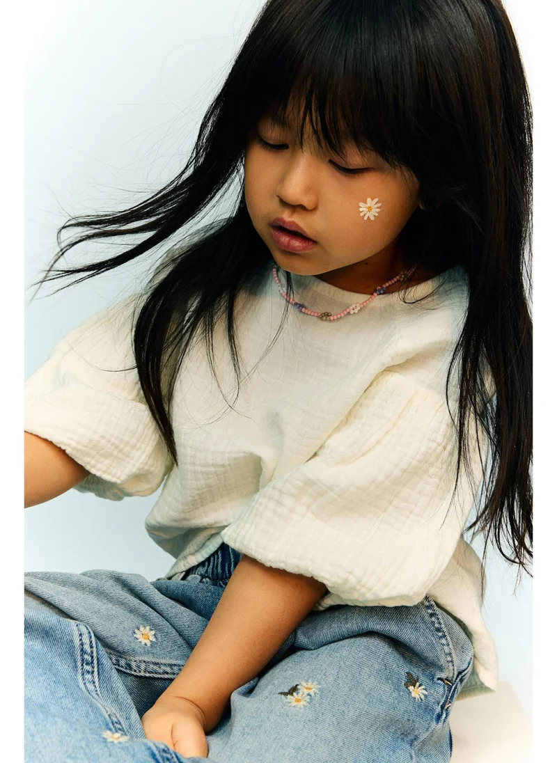 H&M Cotton muslin blouse