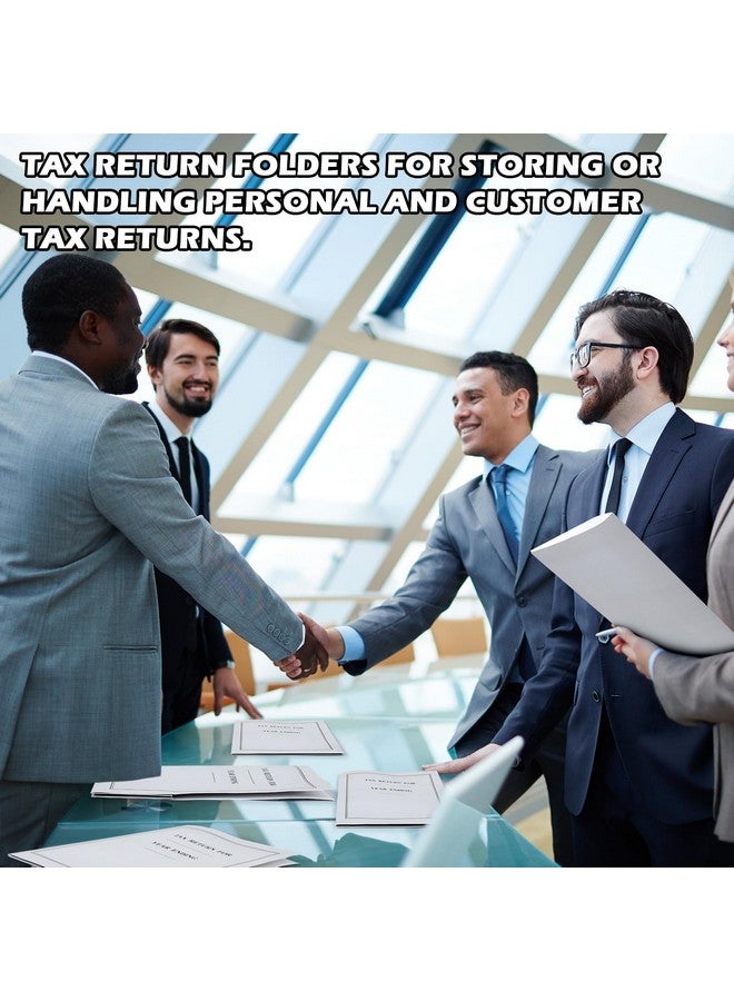 Marspark 50 Pack Year End Tax Folder 9 X 12 Inch Tax Return Folders With Pockets Income Tax Return 2 Pocket Folders Grey For Storing Or Handling Personal And Customer Tax Return - Image 5