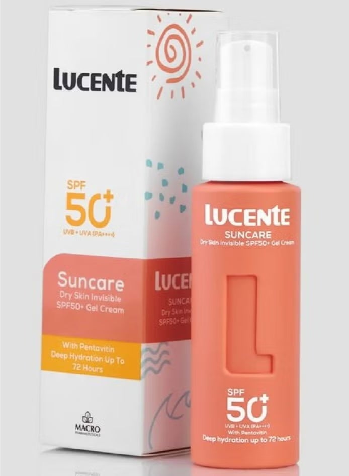 Lucente Sun Care Invisible Gel Cream for Dry Skin with SPF 50+ - 50ml - Image 1