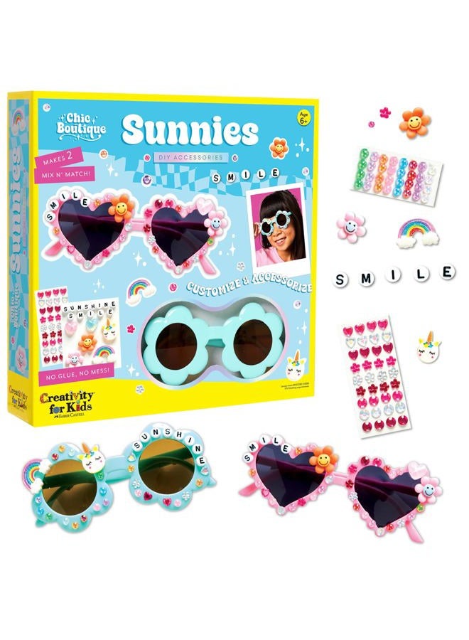 Creativity for Kids Chic Boutique Sunnies: DIY Crafts for Girls Ages 6-8, Kids Activities & Toys for Girls, Birthday & Easter Gifts for Kids - Image 1