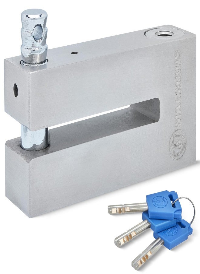Magmaus® Heavy Duty Anti-Theft Motorcycle Locks - 10mm Pin, 304 Stainless Steel Disc Lock with Reminder Cable | Theft Protection with Ergonomic Design for Motorbike, Scooter, E-Bike - Image 1