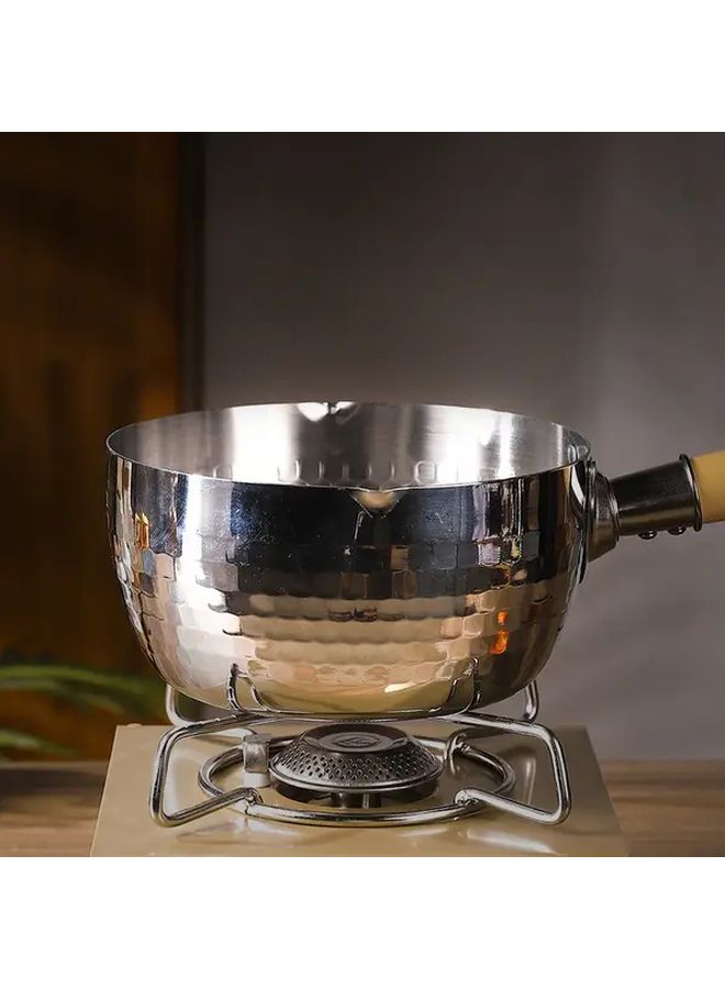 430 Stainless Steel Snowflake Pan Non Stick Small Pot Induction Compatible Rust Resistant - Image 4