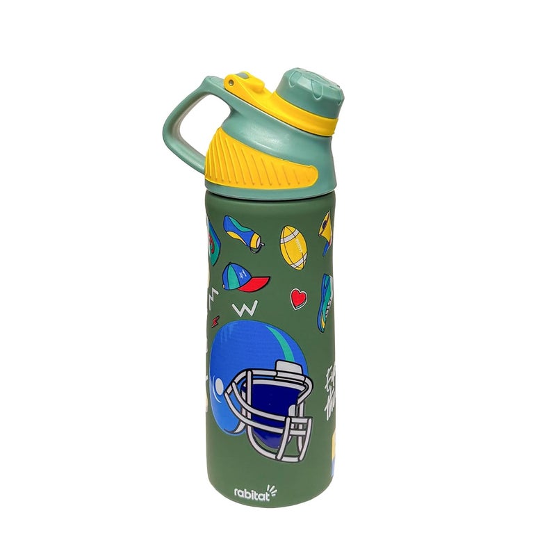 Rabitat ZYLO Vacuum Insulated Water Bottle Mad Eye 550ml | 2 Years Brand Warranty | Water Bottle for School Kids | Thermos Flask | Upto 24 hrs Hot and Cold Steel Water Bottle | ISI Certified - Image 1
