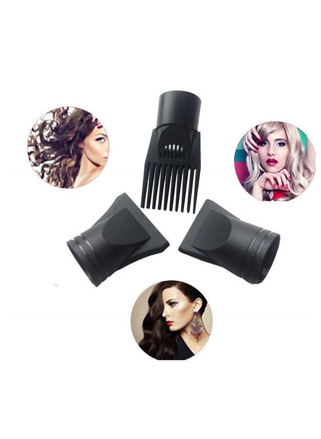 XINGZI 1Set 3PCS (Non-Universal) Professional Plastic Salon Hair Dryer Nozzle Comb Brush Attachment Concentrator Hairdressing Salon Styling Tool Special for Outer Diameter 4.5cm - Image 3