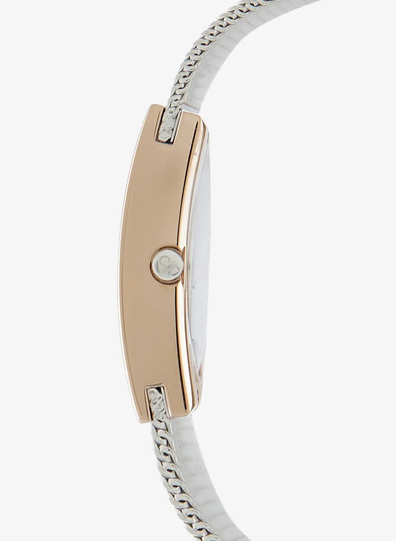 Calvin Klein  2-Hand CK Pulse Collection Quartz Movement Watch For Women With Silver Stainless Steel Mesh Bracelet - 25100063 for Women | Best Price UAE