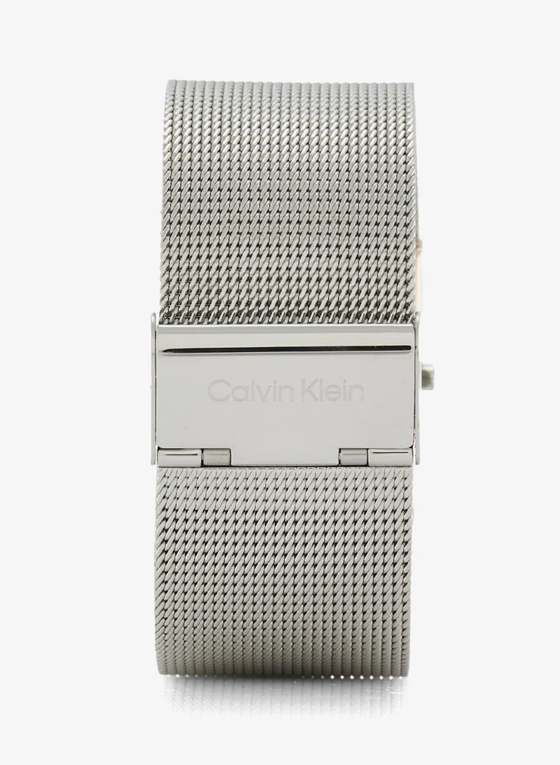 Calvin Klein  2-Hand CK Pulse Collection Quartz Movement Watch For Women With Silver Stainless Steel Mesh Bracelet - 25100063 for Women | Best Price UAE