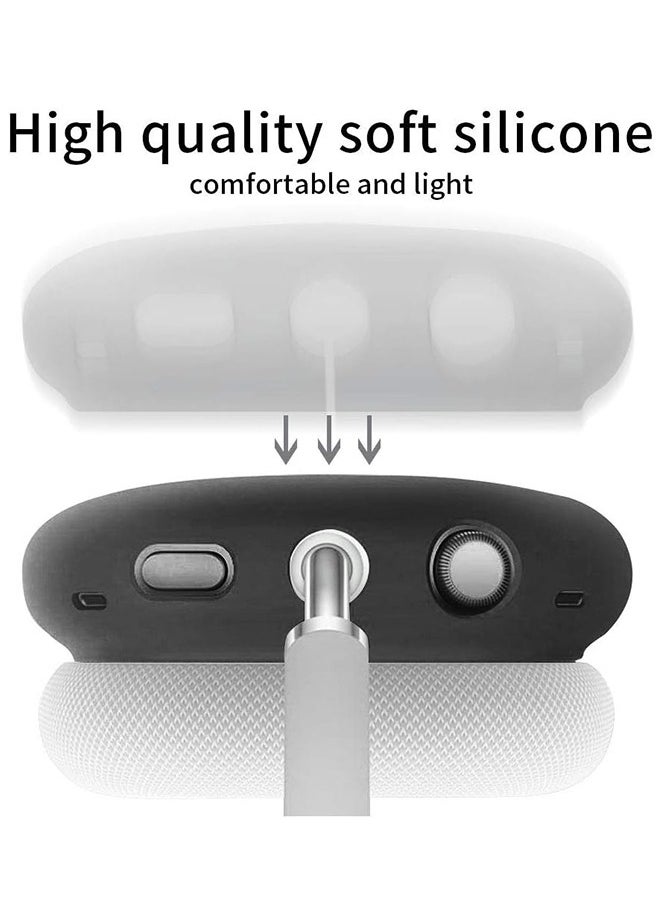 Ant - AirPods Max Headphones Case Cover, Soft TPU Anti-Scratch Protective Cover for AirPod Max, Airpods Max Headphones Skin Accessories Protector Case(Black) - Image 1