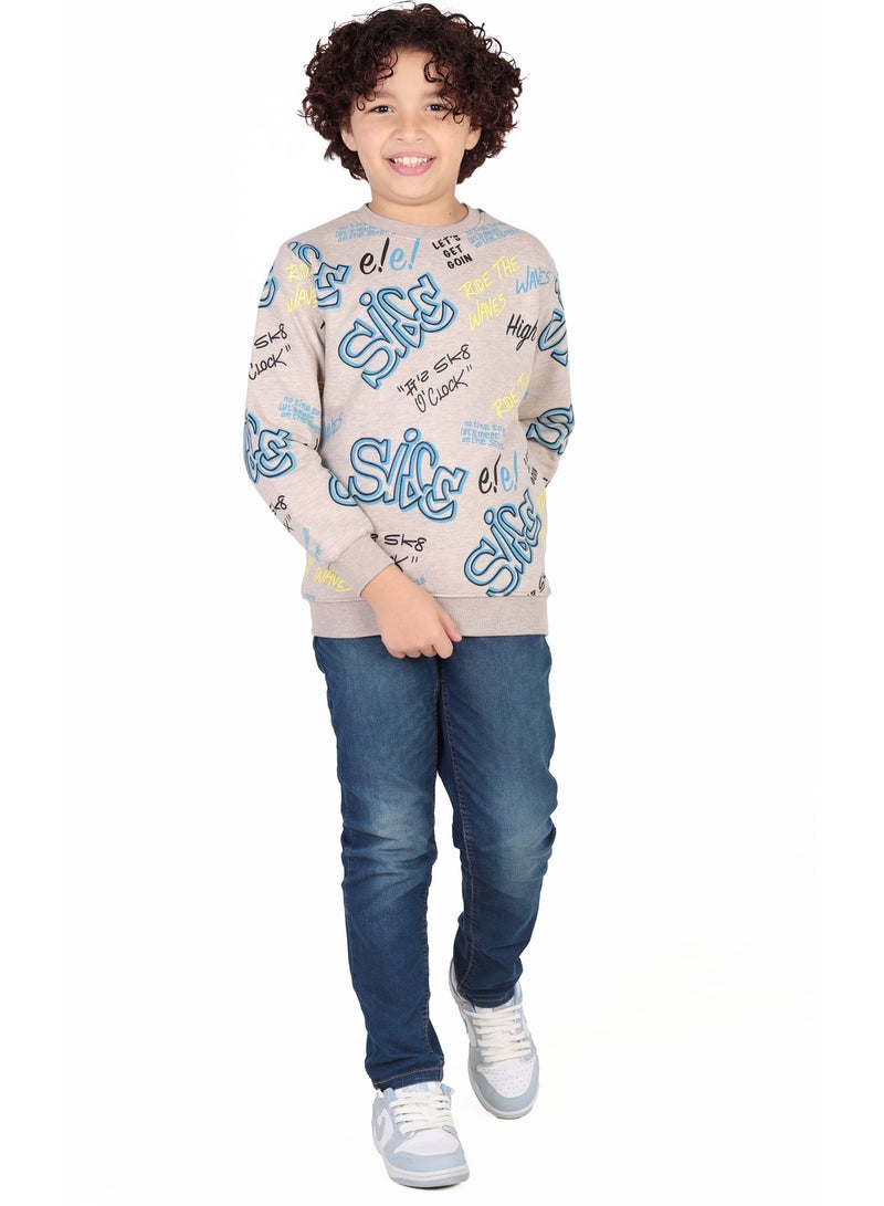 تشويس سويتشيرت شتوي O Clock للأطفال – خامة ميلتون الفاخرة لدفء وراحة لا مثيل لها كود 176 - Image 1