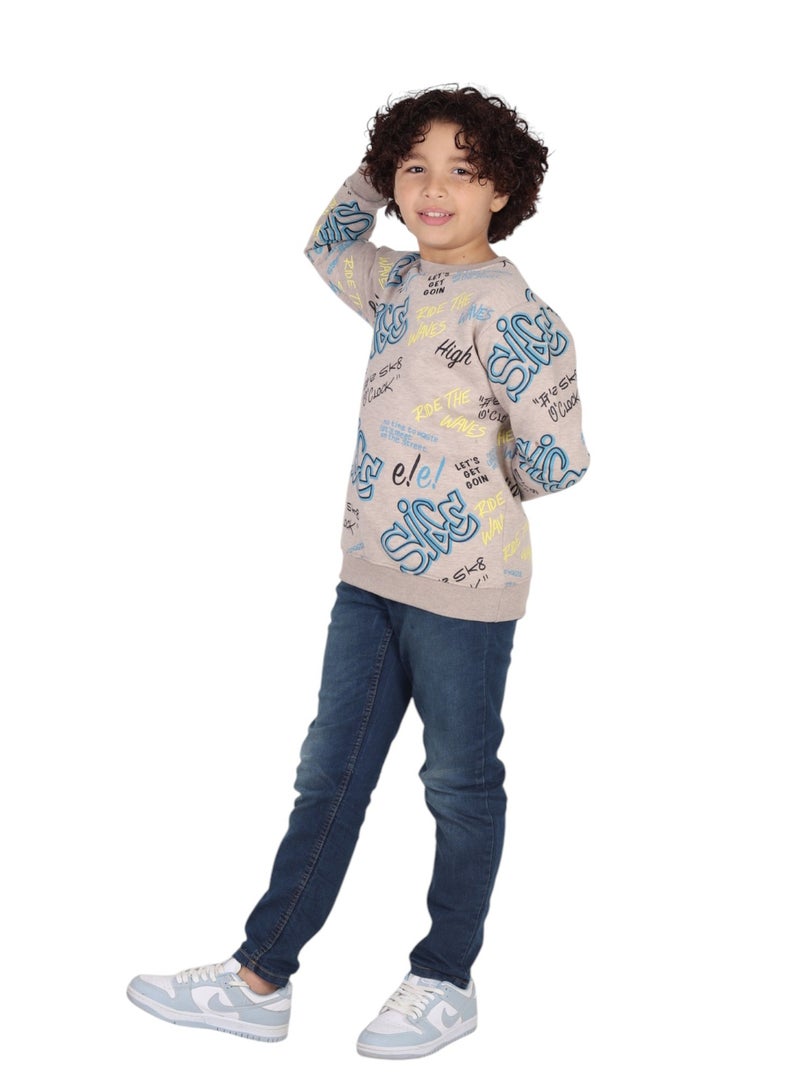 تشويس سويتشيرت شتوي O Clock للأطفال – خامة ميلتون الفاخرة لدفء وراحة لا مثيل لها كود 176 - Image 3