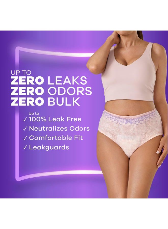Always Discreet Adult Incontinence Underwear for Women and Postpartum Underwear, Large, Up to 100% Bladder Leak Protection, 28 Count - Image 3