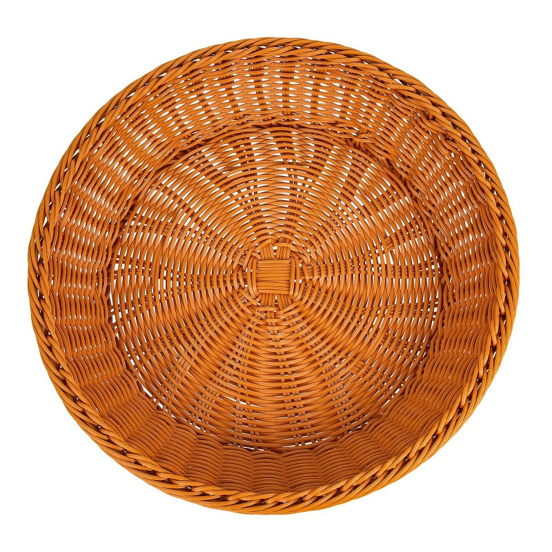 Handmade Woven Rattan Bread Basket 35cm Brown For Kitchen And Dining Use - Image 2