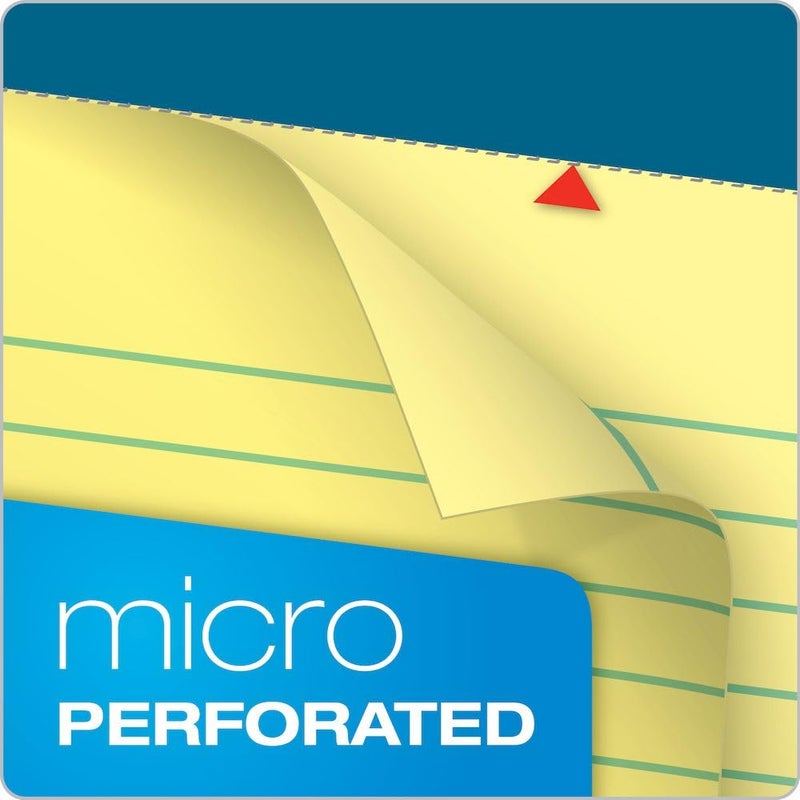 TOPS Docket Legal Pads, 3 Pack, Premium Note Pads, 100 Legal Ruled 8.5" x 11" Sheets, Canary Yellow Paper with Firm Back, Professional Legal & Office Notepads, 3 Hole Punched, 2X More Sheets, Proudly Made in the USA - Image 2