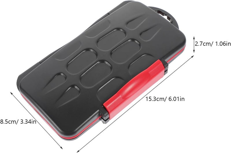 Lurrose Memory Card Case Holder Compatible with Micro and Standard Cards Waterproof Shockproof Portable Storage Box for Photographers and Travelers - Image 2